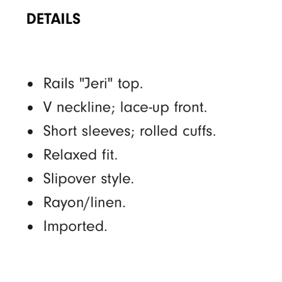 Like new Rails Jeri Linen Blend Blue & White Stripe Top - Picture 3 of 15